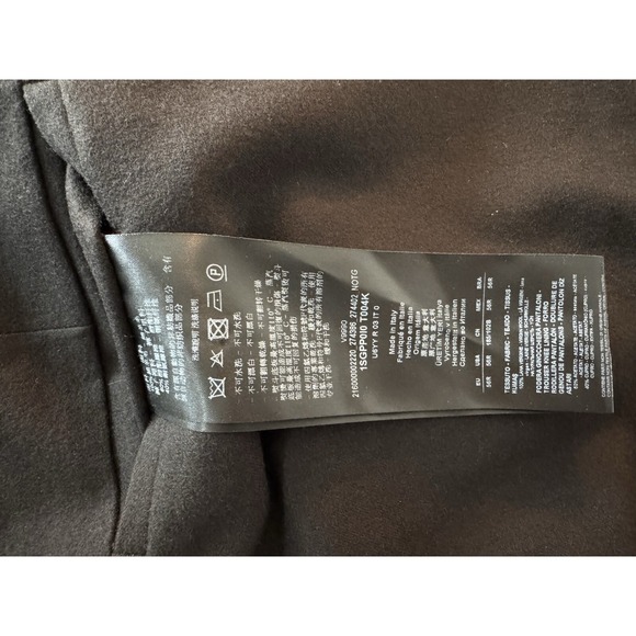 Giorgio Armani Italy Men's Black Flat Front Trousers Pants. NWT Authentic 39x36 - Picture 7 of 10